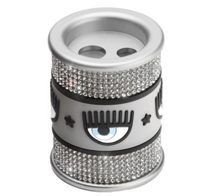 Temperamatite strass Chiara Ferragni collezione 2023 - 2 fori - 4,5 x 6 cm - Pigna - 023268300 - 8005235209466 - 97003_1 - DMwebShop