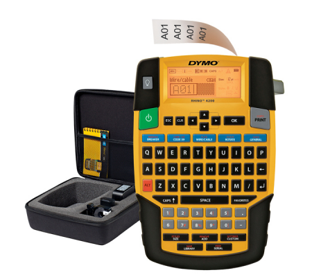 Kit etichettatrice industriale RHINO 4200 - Dymo - 1852995 - 3501178529951 - DMwebShop