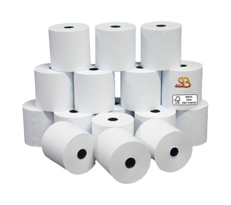 Rotolo per calcolatrici - 60 mm x 28 mt - Ø esterno 58 mm - anima 12 mm - 55 gr - carta neutra - blister 10 pezzi - Sabacart - 10206000012BX - 8024828575696 - DMwebShop