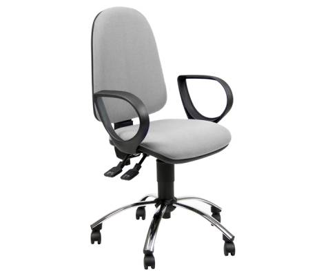 Sedia OPERATIVA Jupiter - JPLY-BRJ-EI - grigio chiaro - con braccioli - Unisit - JPLY/BRJ/EI - DMwebShop