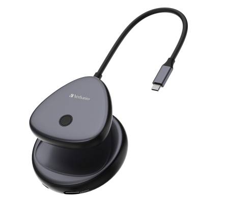 Share My Screen 4K USB-C Wireless Display Adapter con Hub WDA-02 - Verbatim - 32147 - 23942321477 - DMwebShop