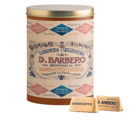 Gianduiotti - in scatola di metallo - gusto classico - 150 gr - Barbero - METALG - 8000813941301 - DMwebShop