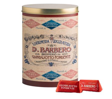 Gianduiotti - in scatola di metallo - gusto fondente - 150 gr - Barbero - METALGF - 8000813941424 - DMwebShop