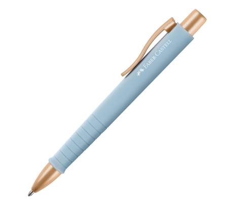 Penna a sfera a scatto Poly Ball - punta 0,7 mm - fusto sky blue - Faber Castell - 241186 - 6933256654519 - DMwebShop