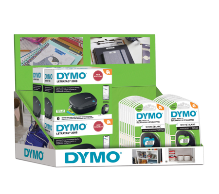 Expo da 6 etichettatrici LetraTag 200B + 20 nastri LT - Dymo - 2188202 - 113026981882026 - DMwebShop