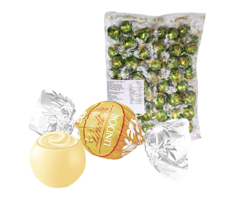 Busta Lindor - cioccolato bianco - 1 kg - Lindt - LIBOB - DMwebShop