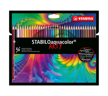 Pastelli Arty Aquacolor - colori assortiti - astuccio 36 pezzi - Stabilo - 1636/1-20 - 4006381547222 - DMwebShop
