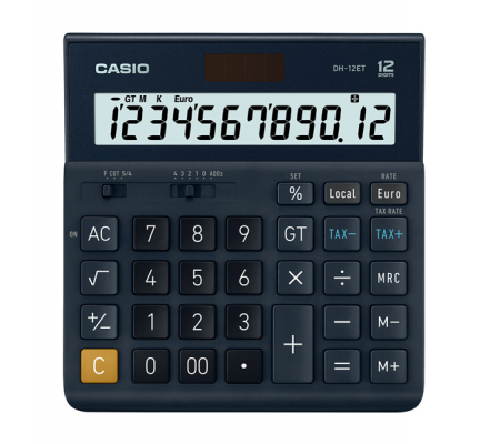 Calcolatrice da tavolo - DH-12ET - 12 cifre - blu - Casio - DH-12ET-W-EP - 4549526609954 - 48475_1 - DMwebShop