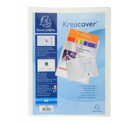 Cartella di presentazione Kreacover - in PP - 2 alette - colori assortiti - A4 - Exacompta - 43500E - 3130630435013 - 89309_1 - DMwebShop