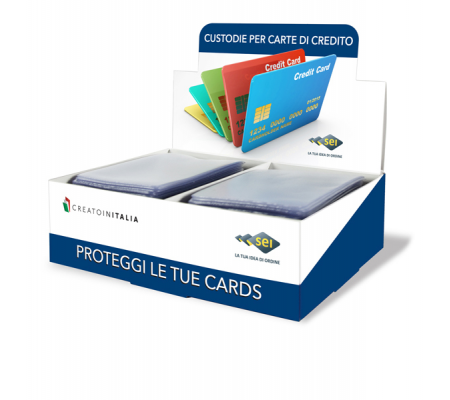 Busta porta card - 5,8 x 8,7 cm - 1 tasca - trasparente - Sei Rota - 484301 - 8004972027227 - 89442_1 - DMwebShop