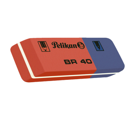 Gomma BR40 - blu e rossa - conf. 40 pezzi - Pelikan - 601005 - 4012700601001 - 30573_1 - DMwebShop