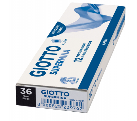 Pastello Supermina - mina 3,8 mm - nero 36 - Giotto - 23903600 - 8000825239366 - 51686_1 - DMwebShop