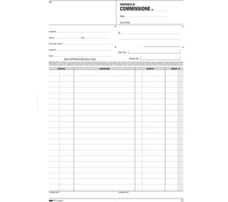 Blocco copia commissioni - uso mano - 29,7 x 21 cm - 100 fogli - Edipro - E5236 - 8023328523602 - 51912_1 - DMwebShop
