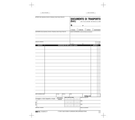 Blocco DDT - 33 fogli 3 copie autoricalcanti - 23 x 14,8 cm - Edipro - E5215CT - 8023328521523 - 61712_3 - DMwebShop