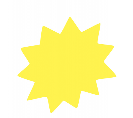Segnaprezzi Stella - 8 x 8,5 cm - giallo - conf. 36 pezzi - Cwr - 05997 - 8004957059977 - 72126_1 - DMwebShop
