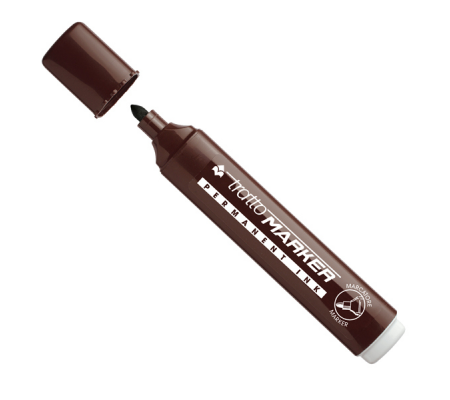 Marcatore permanente Marker - punta tonda - 2,5 mm - marrone - Tratto - 841106 - 8000825003981 - 73542_1 - DMwebShop