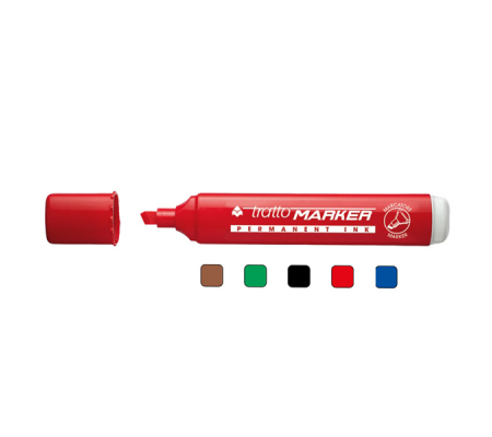 Marcatore permanente Marker - punta a scalpello - 6,5 mm - nero - Tratto - 840103 - 8000825004049 - 73543_1 - DMwebShop