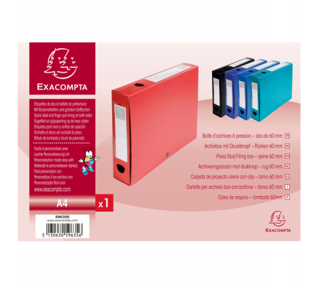 Scatola per archivio box - con bottone - 25 x 33 cm - dorso 6 cm - rosso - Exacompta - 59635E - 3130630596356 - 82449_2 - DMwebShop