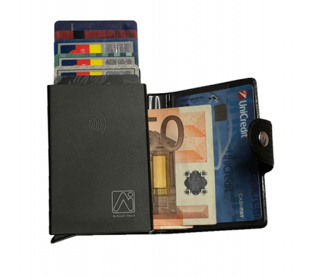 Portacard Wally Carbon - 6 x 9,5 cm - nero - Alplast - 1030SC/1 - 8015915103021 - 86264_2 - DMwebShop