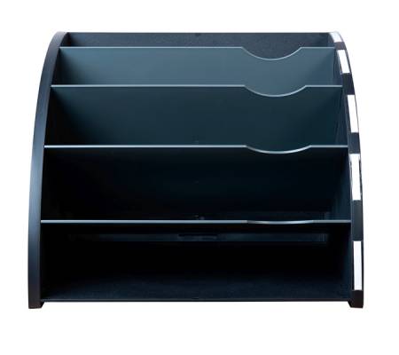 Classificatore ergonomico 5 scomparti The Corner - nero - Exacompta - 393714D - 9002493424524 - 90200_1 - DMwebShop