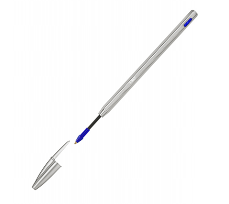 Penna sfera Cristal Re'New - con cappuccio - 1 mm - blu - Bic - 997202 - 3086123640139 - 92065_1 - DMwebShop