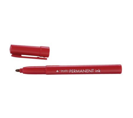 Marcatore Permanent Ink - punta tonda 2 mm - rosso - conf. 12 pezzi - Tratto - 732502 - 8000825732522 - 37107_2 - DMwebShop