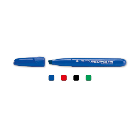 Marcatore permanente Redimark - punta a scalpello - 6,5 mm - blu - Tratto - 857001 - 8000825855010 - 49940_1 - DMwebShop