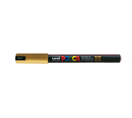 Marcatore a base d'acqua Uni Posca Pen PC1M - punta extra fine - 0,7 mm - oro - Uni Mitsubishi - M PC1MR ORO - 4902778089910 - 69913_1 - DMwebShop
