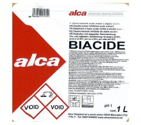 Disincrostante Biacide - flacone da 1 lt - Alca - ALC542 - 8032937571751 - 74147_1 - DMwebShop