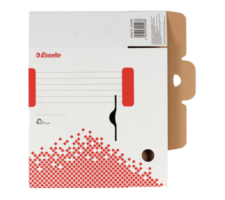 Scatola archivio Speedbox - dorso 8 cm - 35 x 25 cm - bianco e rosso - Esselte - 623985 - 4049793028026 - 74725_3 - DMwebShop