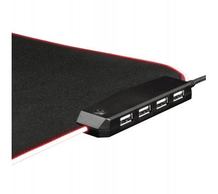 Tappetino per mouse GXT 765 Glide Flex - con illuminazione RGB - 4 porte USB - Trust - 23646 - 8713439236460 - 93747_5 - DMwebShop