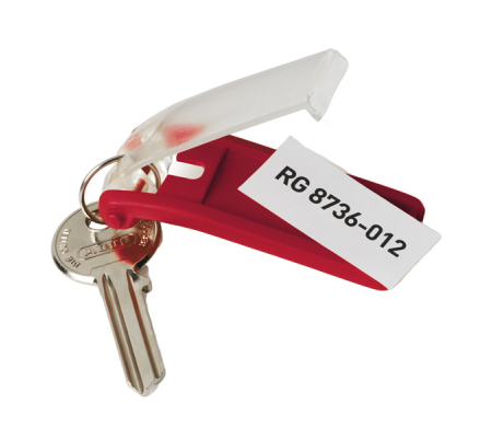 Portachiavi Key Clip - rosso - conf. 6 pezzi - Durable - 1957-03 - 4005546103815 - 58025_2 - DMwebShop