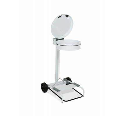 Carrello portasacco - 53 x 100 cm - metallo - bianco - Stilcasa - F570011 - 8033630001446 - 64306_1 - DMwebShop