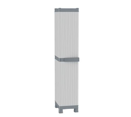 Armadio Domino Wave PPL - a 1 anta base 2350 - 35 x 43,8 x 181,8 cm - grigio Terry - 1002567 - 8005646025679 - 71259_1 - DMwebShop