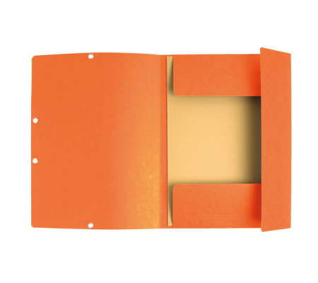 Cartellina con elastico - cartoncino lustre' - 3 lembi - 400 gr - 24 x 32 cm - arancio - Exacompta - 55504E - 3130630555049 - 71861_1 - DMwebShop