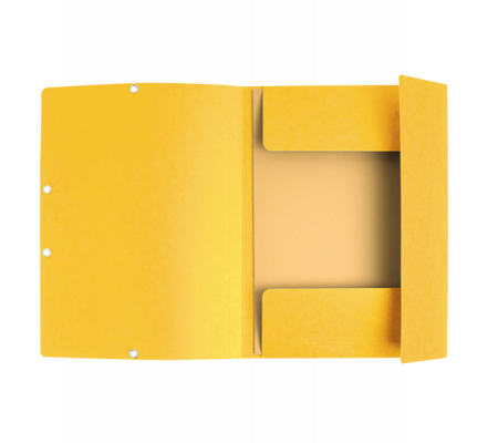 Cartellina con elastico - cartoncino lustre' - 3 lembi - 400 gr - 24 x 32 cm - giallo - Exacompta - 55509E - 3130630555094 - 71864_1 - DMwebShop