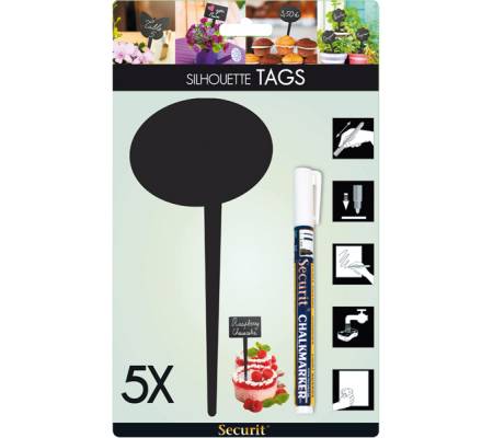 Silhouette Tags - formato fumetto - nero - set 5 pezzi - Securit - TAG-BUBBLE-5 - 8718226498991 - 74548_1 - DMwebShop