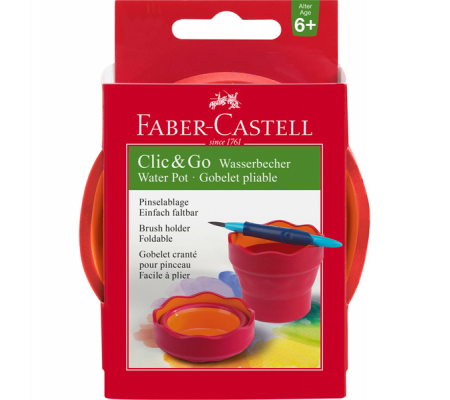 Vaschetta Click e Go - multiuso - rossa - Faber Castell - 181517 - 4005401815174 - 82711_2 - DMwebShop