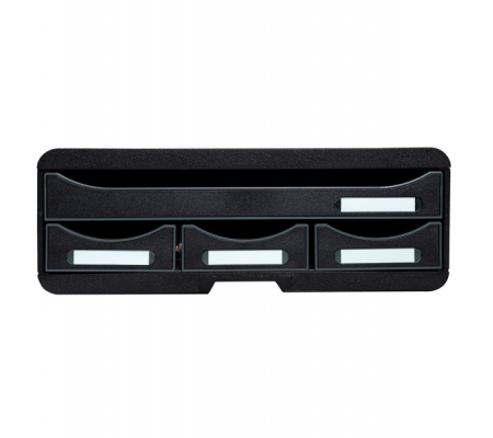Cassettiera Toolbox - 27 x 35,5 x 13,5 cm - 4 cassetti - nero - Exacompta - 319714D - 9002493424180 - 83528_1 - DMwebShop