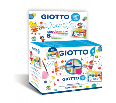Set 8 astucci da 15 acquerellini - party gifts - Ø 15 mm - Giotto - 315000 - 8000825032165 - 88327_1 - DMwebShop