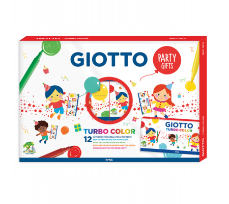 Set 12 astucci da 6 pennarelli - turbo color party gifts - Giotto - 314000 - 8000825026904 - 88330_1 - DMwebShop