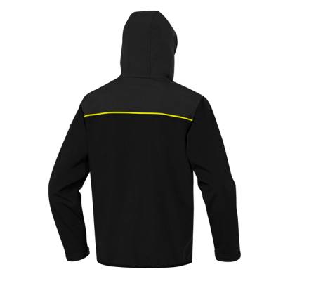 Giacca Softshell Horten - tessuto Softshell-poliestere-elastan - con cappuccio - taglia XL - nero-giallo - Deltaplus - HORT2NJXG - 3295249234805 - 89931_1 - DMwebShop