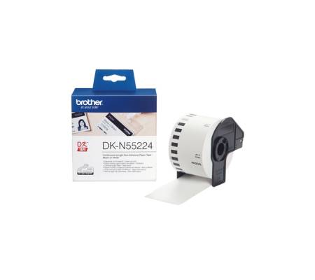 Nastro non adesivo - nero-bianco - 54 mm x 30,48 mt - Brother - DKN55224 - 4977766665759 - BRODKN55224_1 - DMwebShop