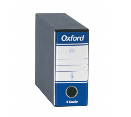 Registratore Oxford G81 - dorso 8 cm - memorandum 23 x 18 cm - blu - Esselte - 390781050 - 8004157741054 - 44945_1 - DMwebShop