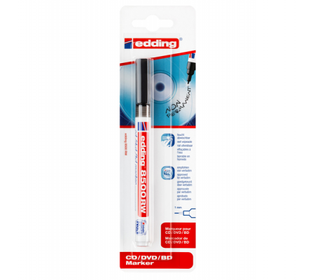 Marcatore per CD-DVD - 8500RW - nero - inchiostro non permanente - punta 1 mm - Edding - E-8500RW - 4004764843138 - 48191_2 - DMwebShop