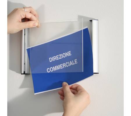 Porta targa appendibile Wall Sign - A5 - 15 x 21 cm - Tecnostyl - PTA02 - 8010026005622 - 53826_1 - DMwebShop
