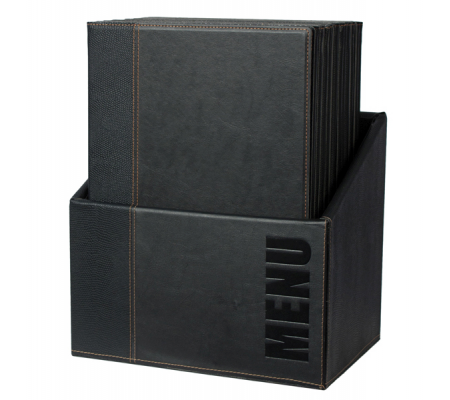 Menu Box Trendy - 20 Portamenu' - nero - Securit - MC-BOX-TRA4-BL - 8717624245169 - 71606_1 - DMwebShop