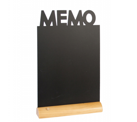 Lavagna da tavolo Silhouette - 34,5 x 21 cm - forma memo - nero - Securit - FBT-MEMO - 8718226495921 - 71659_1 - DMwebShop