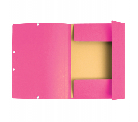Cartellina con elastico - cartoncino lustre' - 3 lembi - 400 gr - 24 x 32 cm - rosa - Exacompta - 55520E - 3130630555209 - 71868_1 - DMwebShop