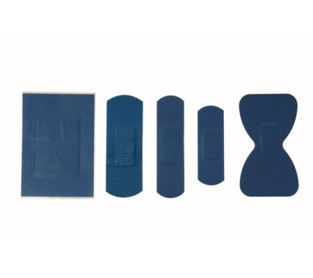 Cerotti Blu Detectable - 5 misure assortite - blu - conf. 100 pezzi - Pvs - CER049 - 5020581260636 - 76193_1 - DMwebShop